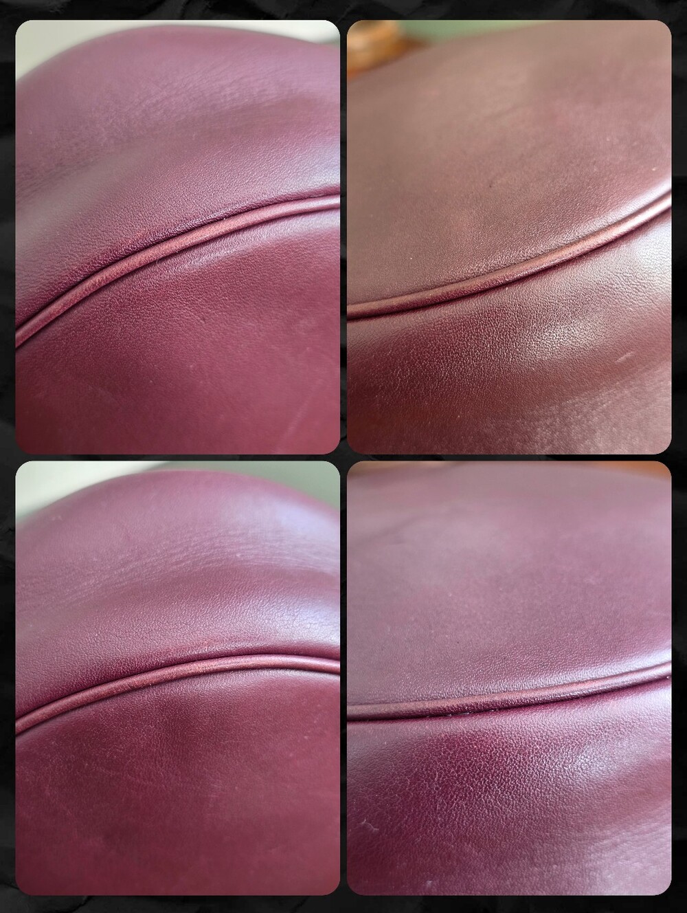 Coach 21025E Mae Hobo Oxblood Leather Shoulder Crossbody Bag - Picture 11 of 16